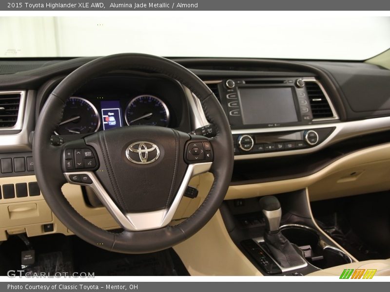 Alumina Jade Metallic / Almond 2015 Toyota Highlander XLE AWD