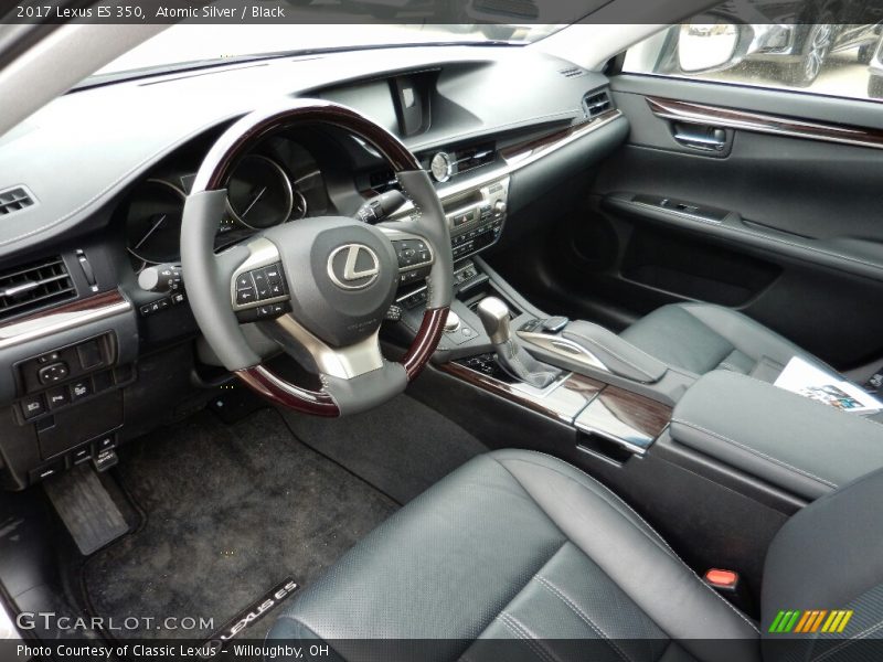 Atomic Silver / Black 2017 Lexus ES 350