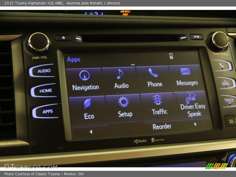 Alumina Jade Metallic / Almond 2015 Toyota Highlander XLE AWD