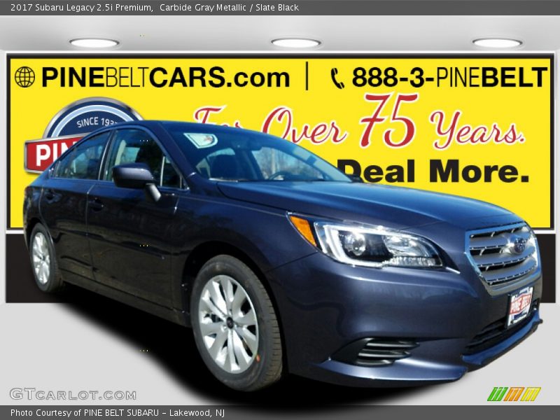 Carbide Gray Metallic / Slate Black 2017 Subaru Legacy 2.5i Premium