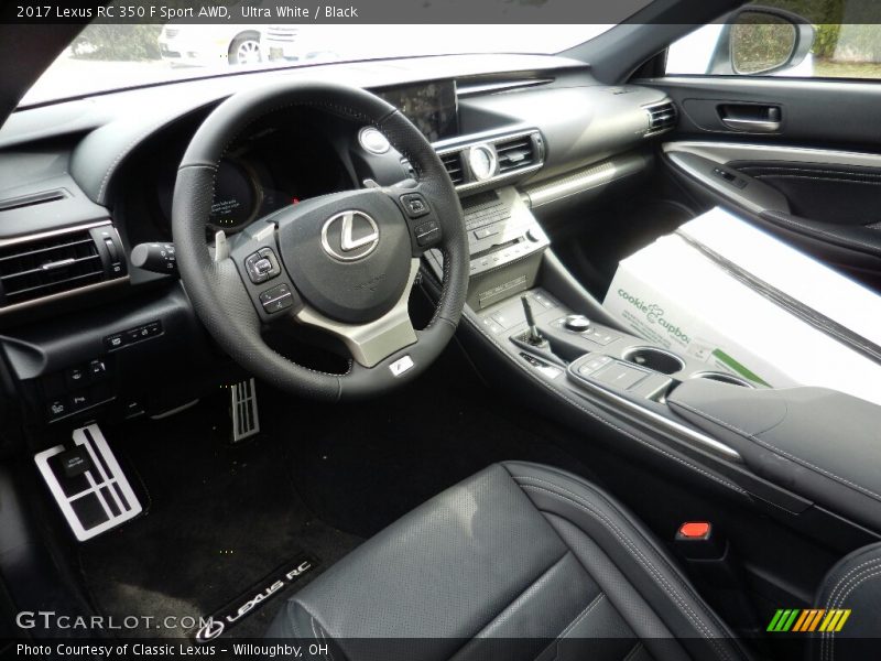Ultra White / Black 2017 Lexus RC 350 F Sport AWD