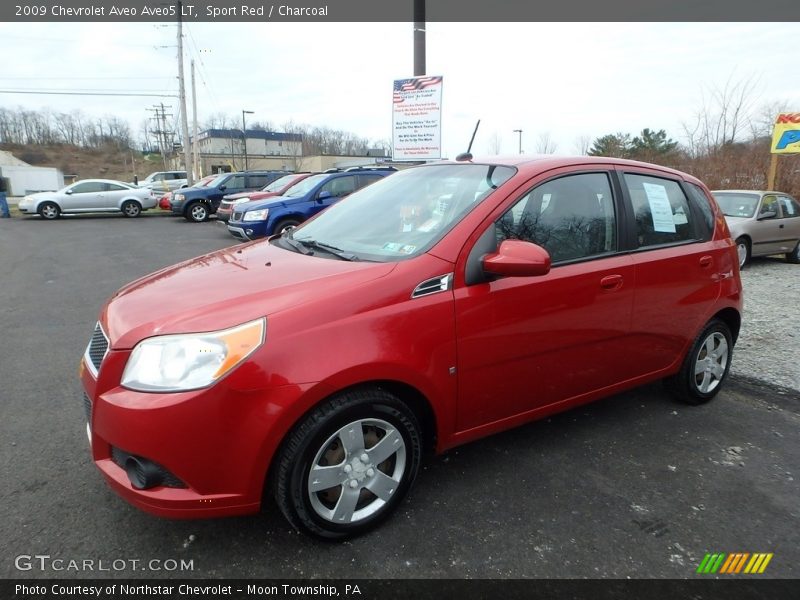 Sport Red / Charcoal 2009 Chevrolet Aveo Aveo5 LT