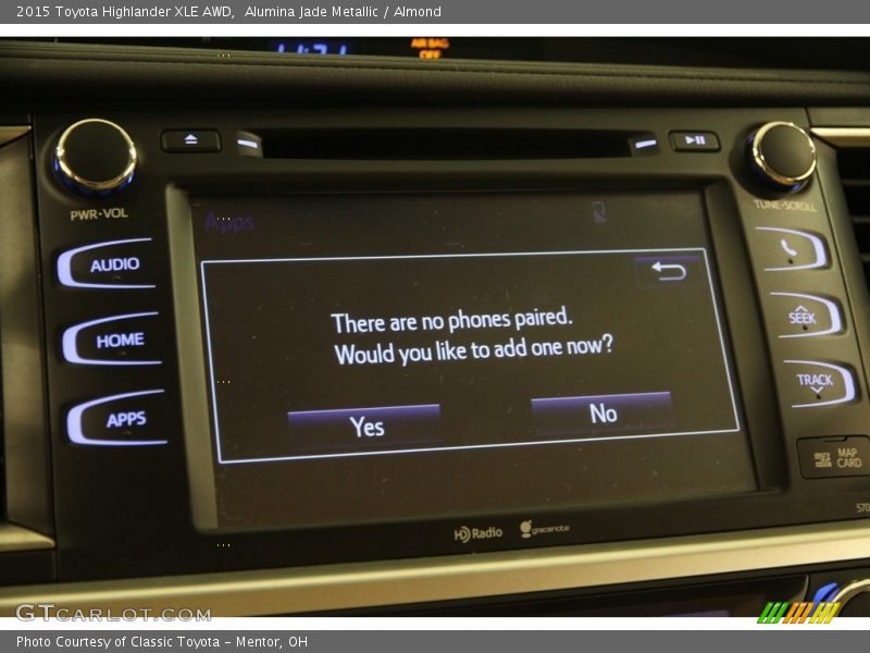 Alumina Jade Metallic / Almond 2015 Toyota Highlander XLE AWD