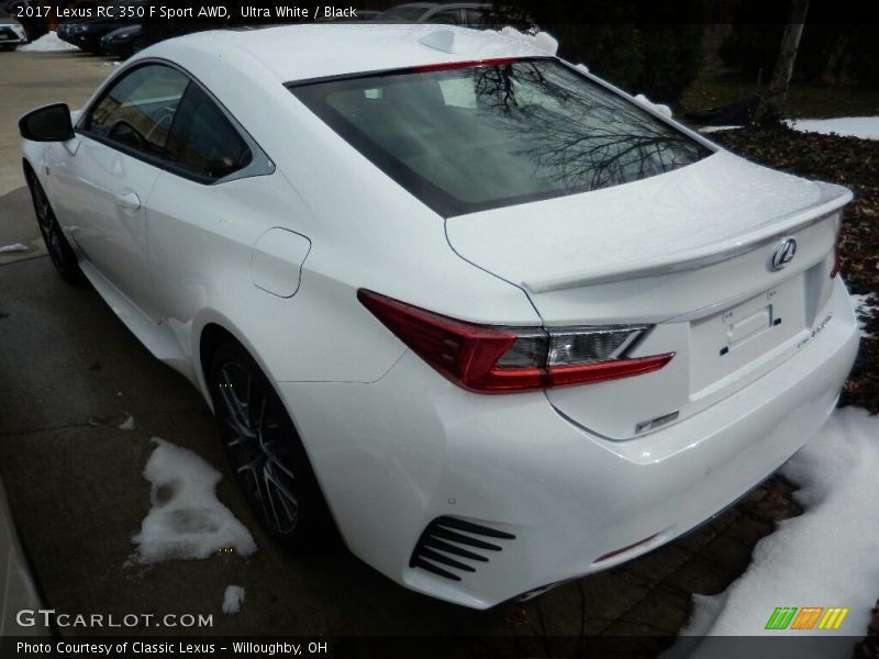 Ultra White / Black 2017 Lexus RC 350 F Sport AWD