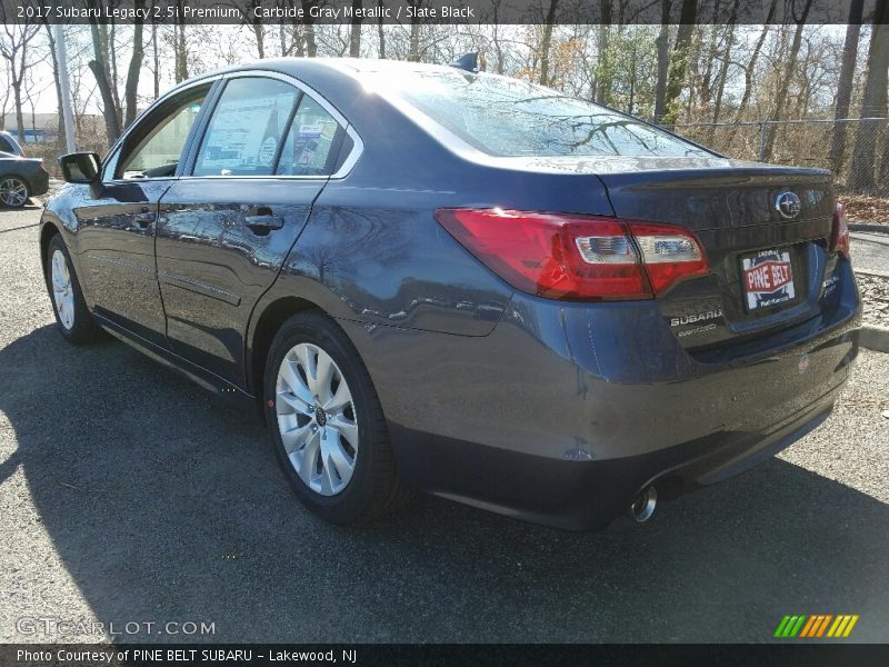 Carbide Gray Metallic / Slate Black 2017 Subaru Legacy 2.5i Premium