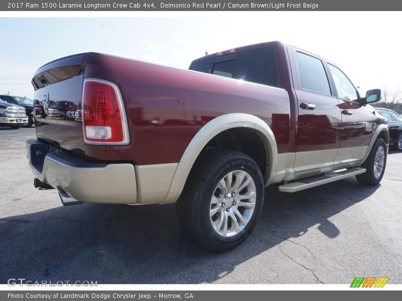 Delmonico Red Pearl / Canyon Brown/Light Frost Beige 2017 Ram 1500 Laramie Longhorn Crew Cab 4x4