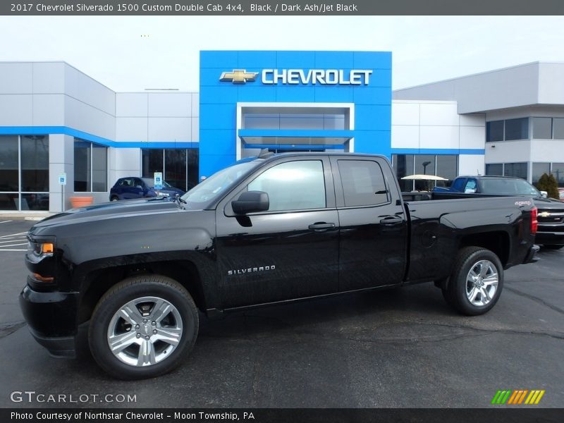 Black / Dark Ash/Jet Black 2017 Chevrolet Silverado 1500 Custom Double Cab 4x4