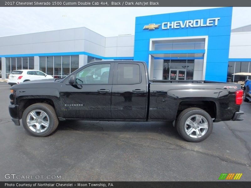 Black / Dark Ash/Jet Black 2017 Chevrolet Silverado 1500 Custom Double Cab 4x4