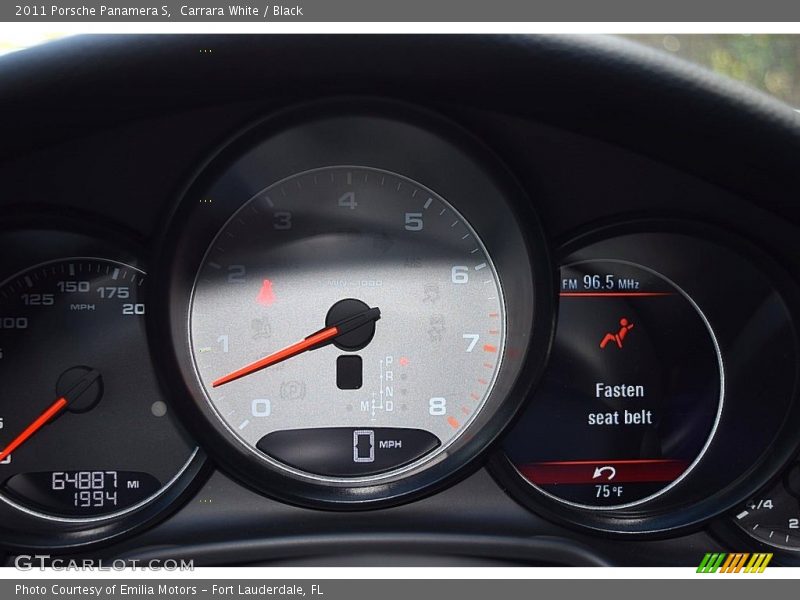 Carrara White / Black 2011 Porsche Panamera S