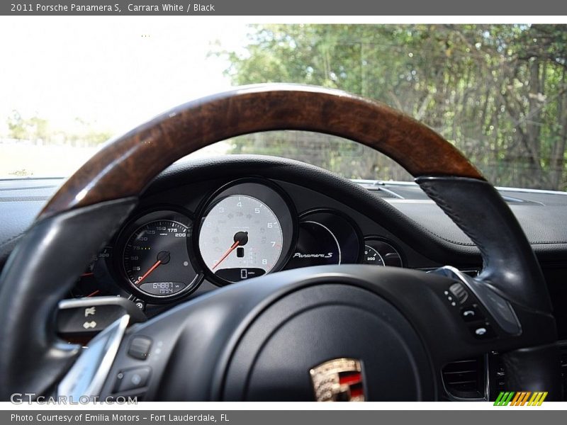 Carrara White / Black 2011 Porsche Panamera S
