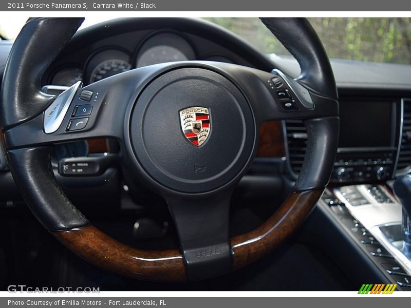 Carrara White / Black 2011 Porsche Panamera S