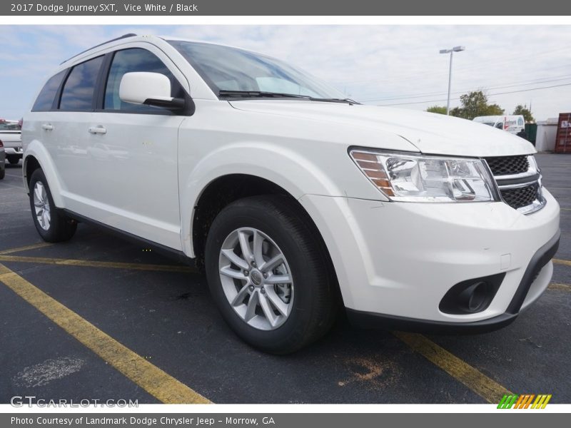 Vice White / Black 2017 Dodge Journey SXT