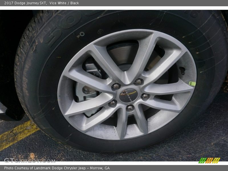 Vice White / Black 2017 Dodge Journey SXT
