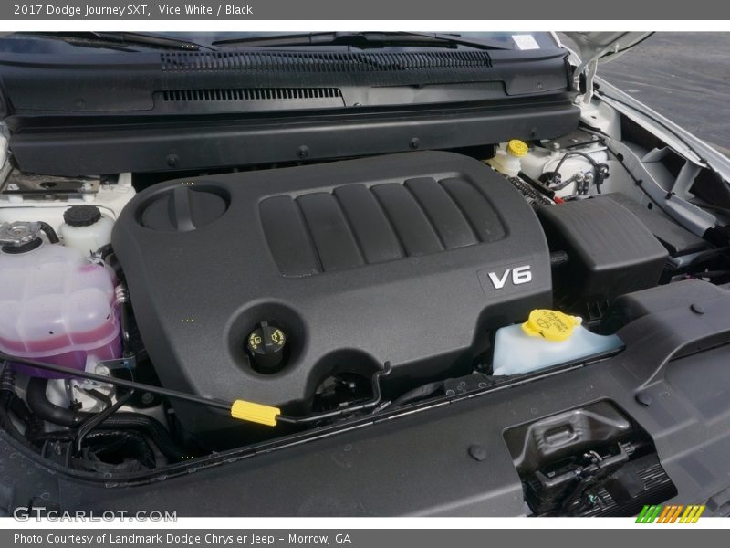 Vice White / Black 2017 Dodge Journey SXT