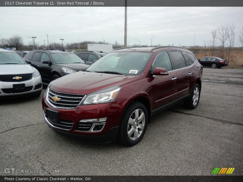 Siren Red Tintcoat / Ebony 2017 Chevrolet Traverse LS