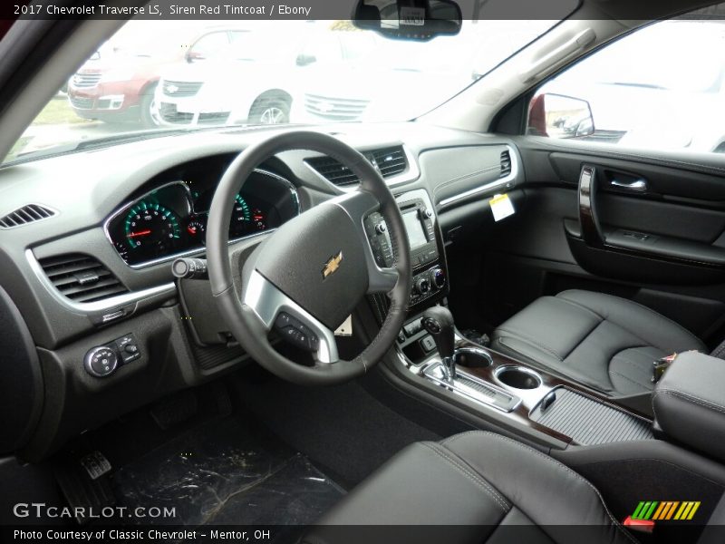 Siren Red Tintcoat / Ebony 2017 Chevrolet Traverse LS