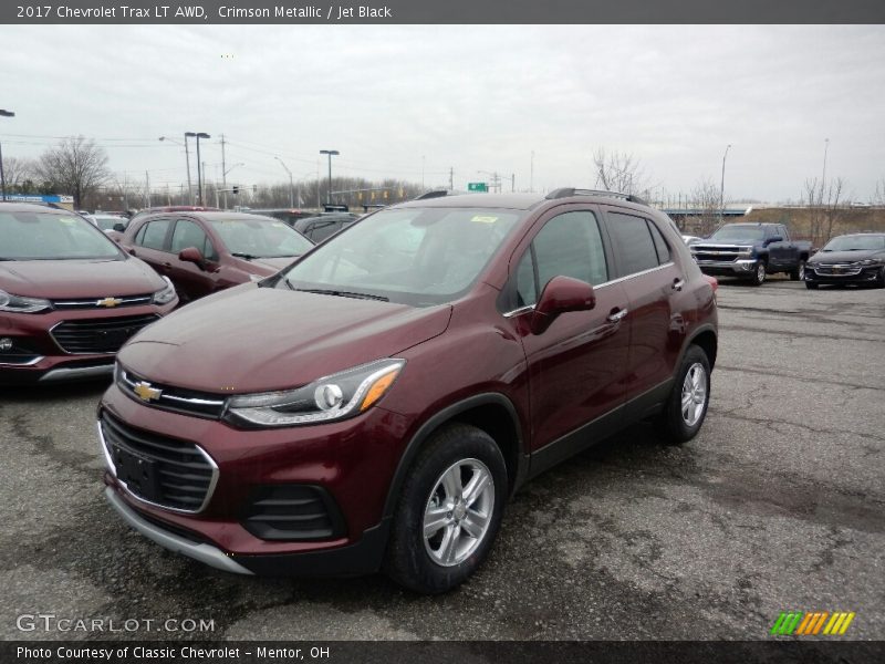 Crimson Metallic / Jet Black 2017 Chevrolet Trax LT AWD