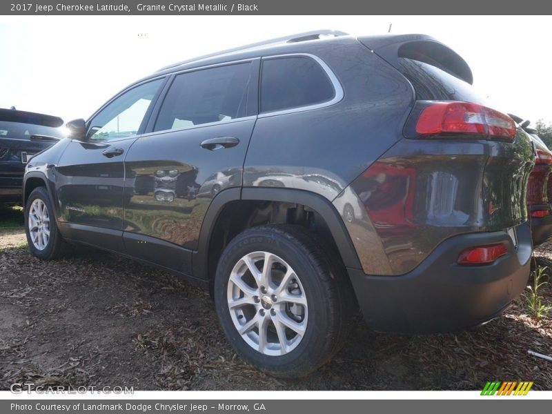 Granite Crystal Metallic / Black 2017 Jeep Cherokee Latitude