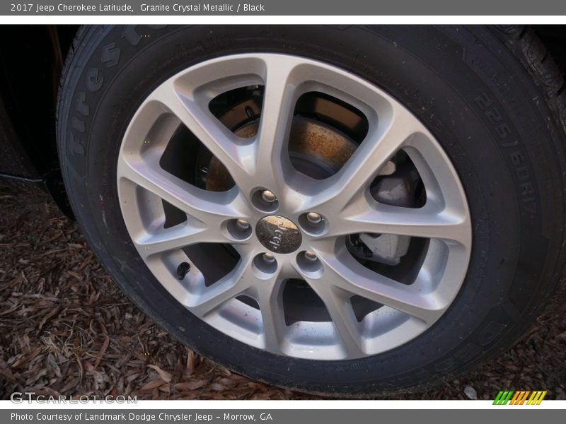 Granite Crystal Metallic / Black 2017 Jeep Cherokee Latitude