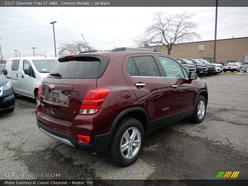 Crimson Metallic / Jet Black 2017 Chevrolet Trax LT AWD