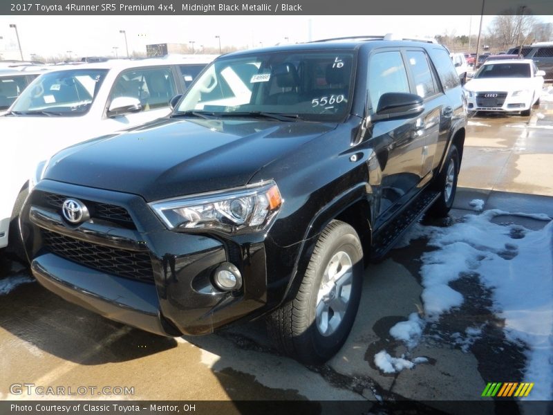 Midnight Black Metallic / Black 2017 Toyota 4Runner SR5 Premium 4x4