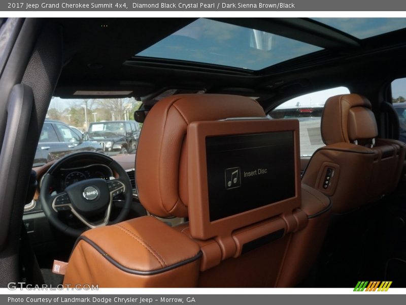 Diamond Black Crystal Pearl / Dark Sienna Brown/Black 2017 Jeep Grand Cherokee Summit 4x4