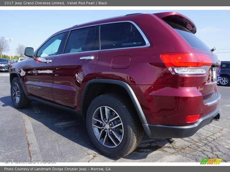 Velvet Red Pearl / Black 2017 Jeep Grand Cherokee Limited