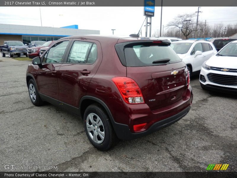 Crimson Metallic / Jet Black 2017 Chevrolet Trax LS