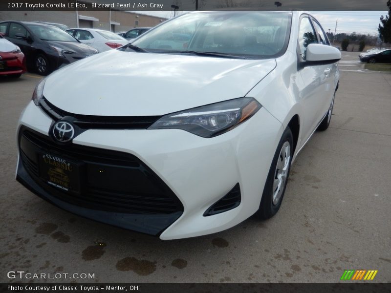 Blizzard Pearl / Ash Gray 2017 Toyota Corolla LE Eco