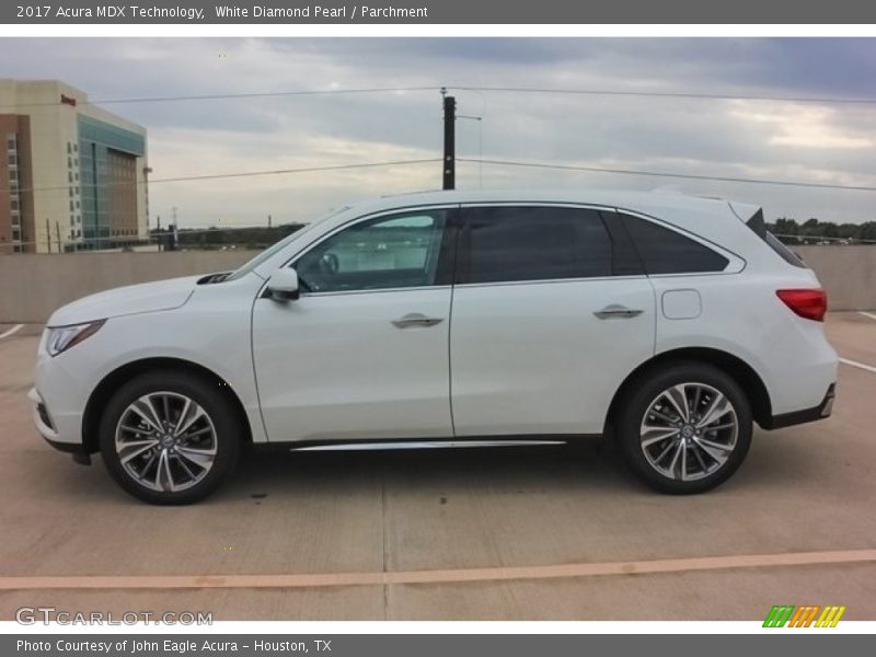 White Diamond Pearl / Parchment 2017 Acura MDX Technology
