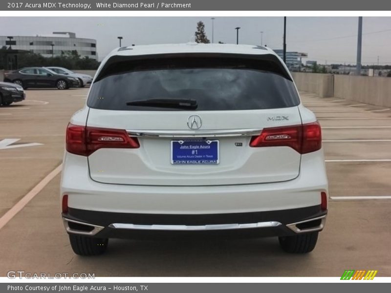 White Diamond Pearl / Parchment 2017 Acura MDX Technology