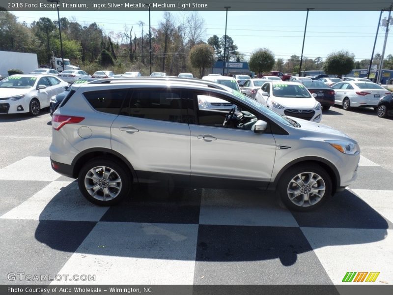 Ingot Silver Metallic / Medium Light Stone 2016 Ford Escape Titanium