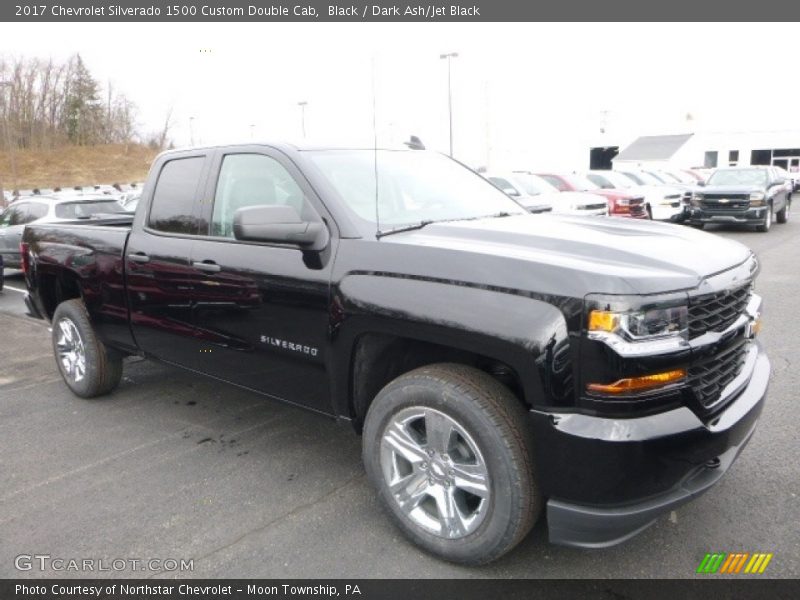 Black / Dark Ash/Jet Black 2017 Chevrolet Silverado 1500 Custom Double Cab