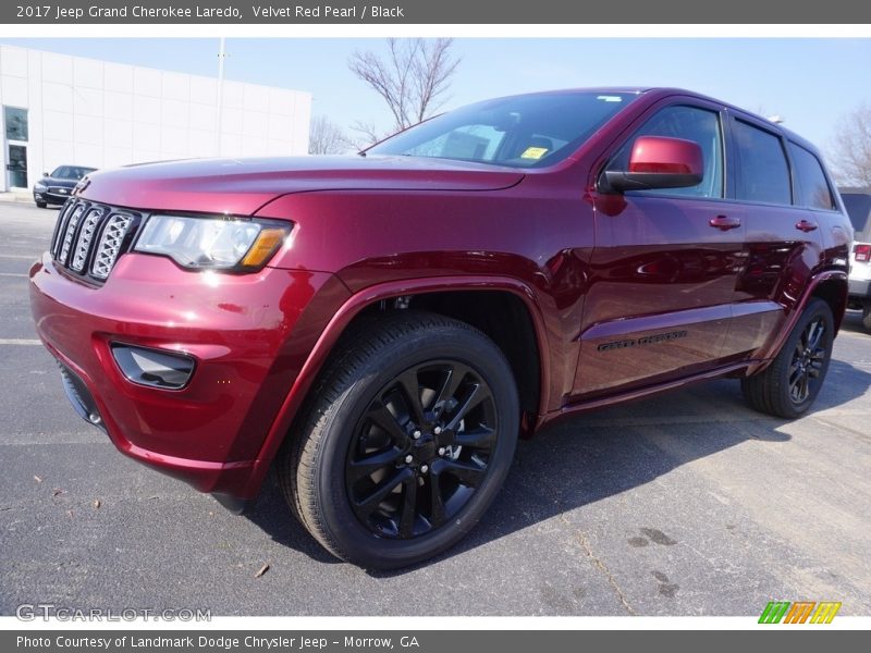 Velvet Red Pearl / Black 2017 Jeep Grand Cherokee Laredo