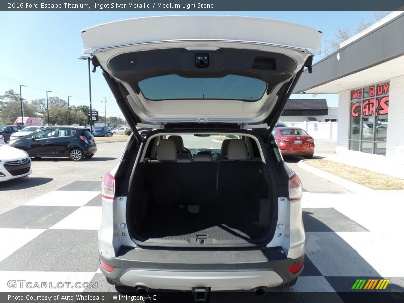 Ingot Silver Metallic / Medium Light Stone 2016 Ford Escape Titanium