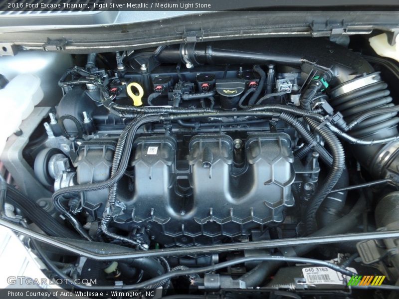 Ingot Silver Metallic / Medium Light Stone 2016 Ford Escape Titanium