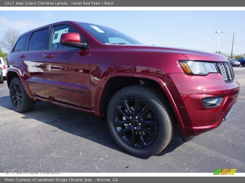 Velvet Red Pearl / Black 2017 Jeep Grand Cherokee Laredo