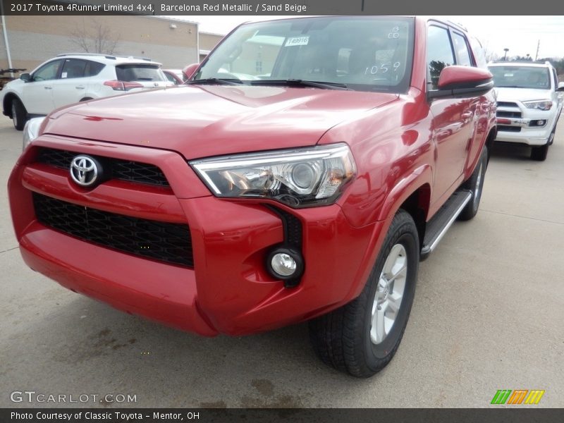 Barcelona Red Metallic / Sand Beige 2017 Toyota 4Runner Limited 4x4