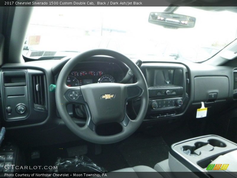 Black / Dark Ash/Jet Black 2017 Chevrolet Silverado 1500 Custom Double Cab