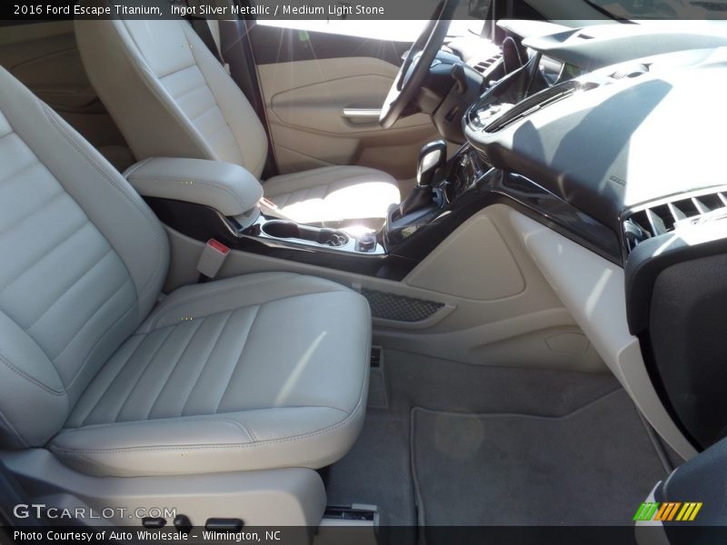 Ingot Silver Metallic / Medium Light Stone 2016 Ford Escape Titanium