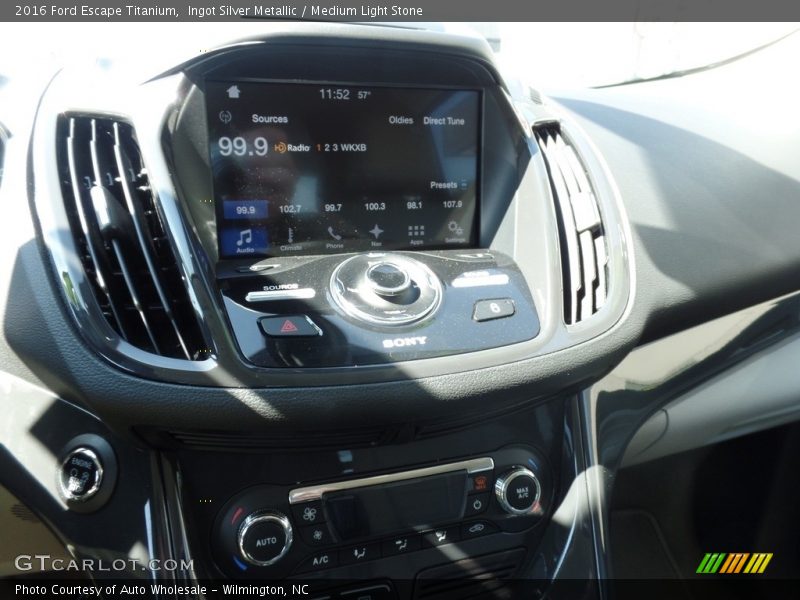 Ingot Silver Metallic / Medium Light Stone 2016 Ford Escape Titanium