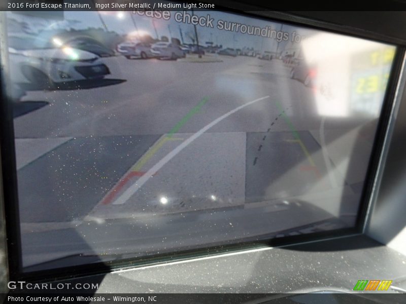 Ingot Silver Metallic / Medium Light Stone 2016 Ford Escape Titanium