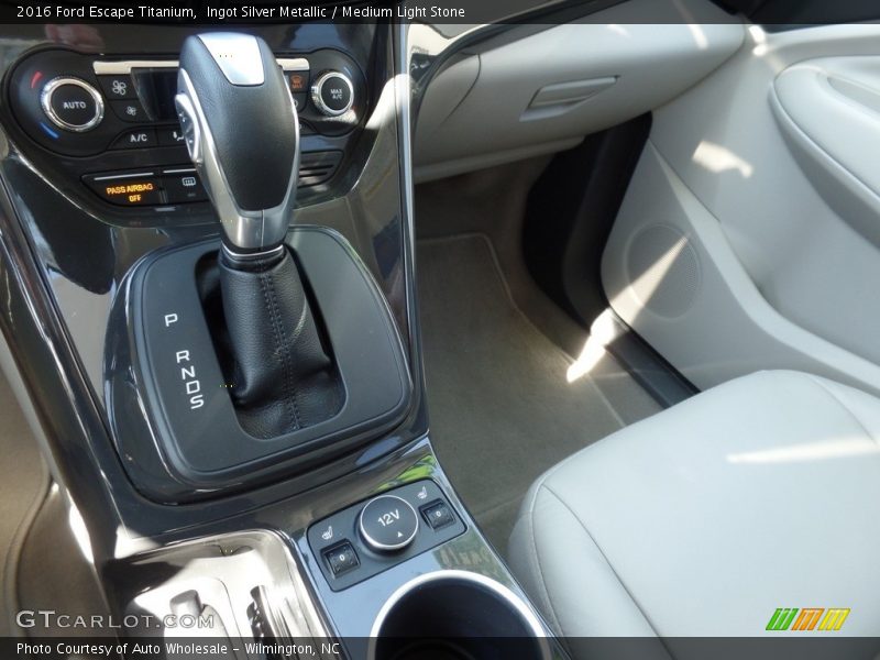 Ingot Silver Metallic / Medium Light Stone 2016 Ford Escape Titanium