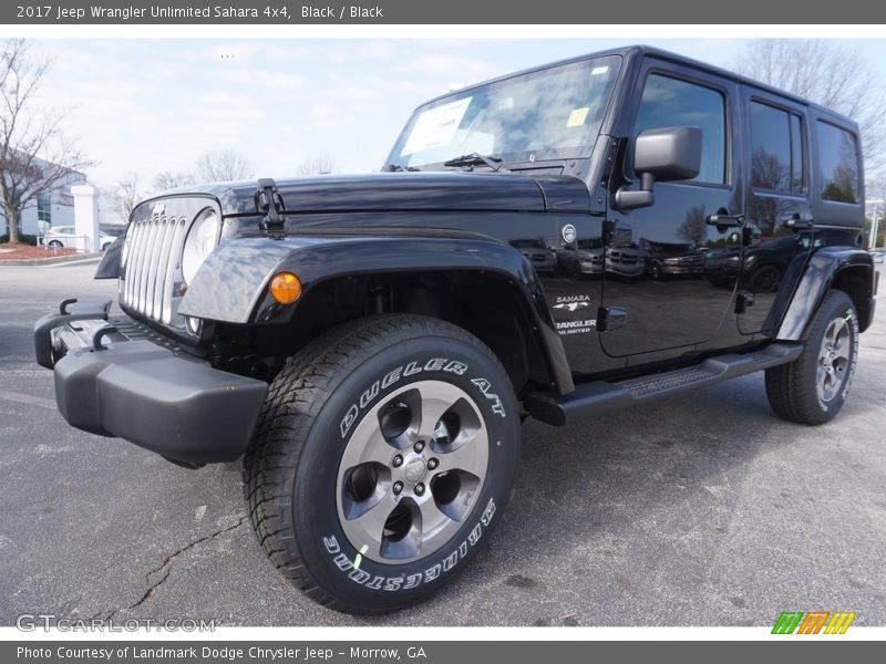 Black / Black 2017 Jeep Wrangler Unlimited Sahara 4x4