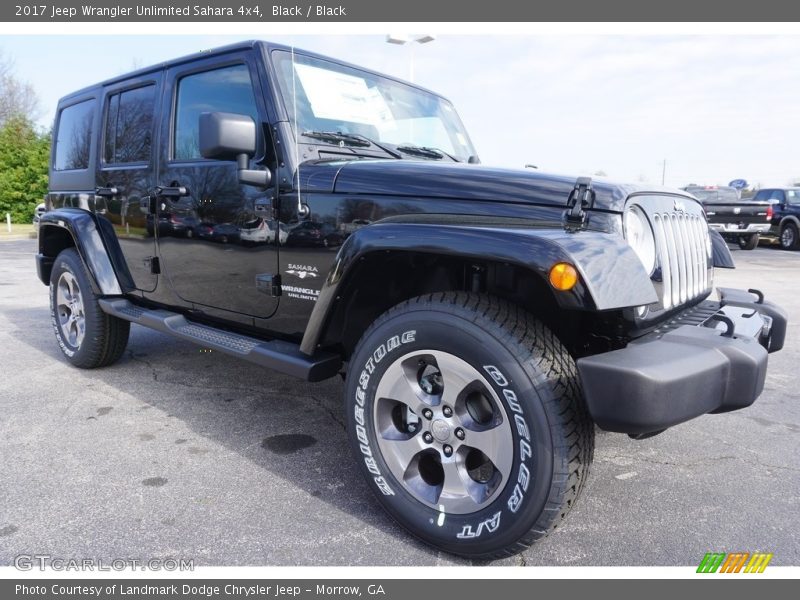 Black / Black 2017 Jeep Wrangler Unlimited Sahara 4x4