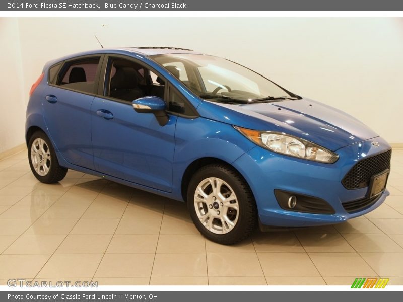 Blue Candy / Charcoal Black 2014 Ford Fiesta SE Hatchback