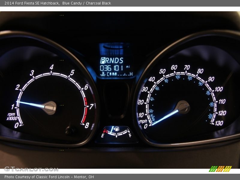 Blue Candy / Charcoal Black 2014 Ford Fiesta SE Hatchback