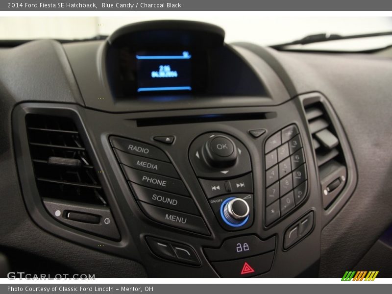 Blue Candy / Charcoal Black 2014 Ford Fiesta SE Hatchback