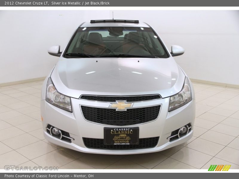 Silver Ice Metallic / Jet Black/Brick 2012 Chevrolet Cruze LT