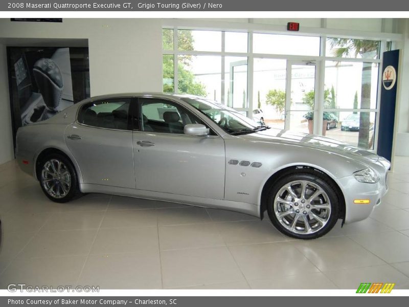 Grigio Touring (Silver) / Nero 2008 Maserati Quattroporte Executive GT